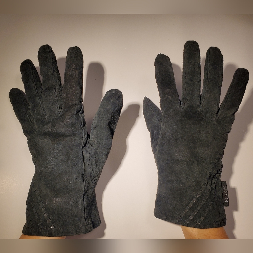Vintage Perrin suede gloves